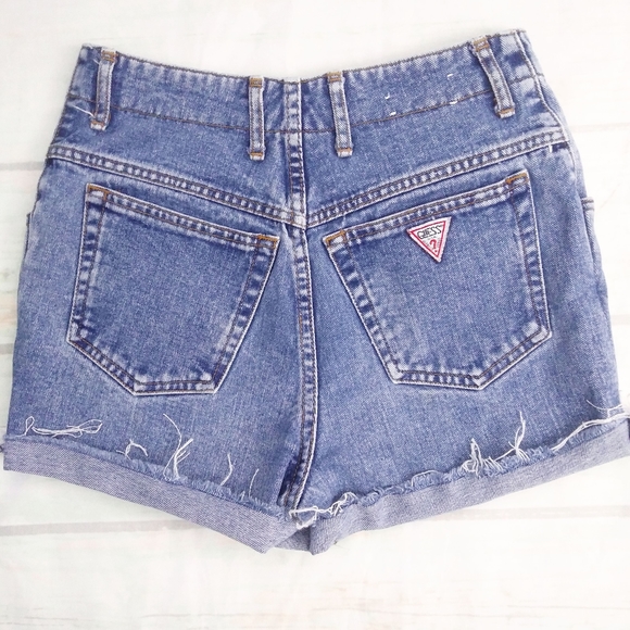 Guess Pants - Vintage 90's Guess High Rise Denim Shorts 26